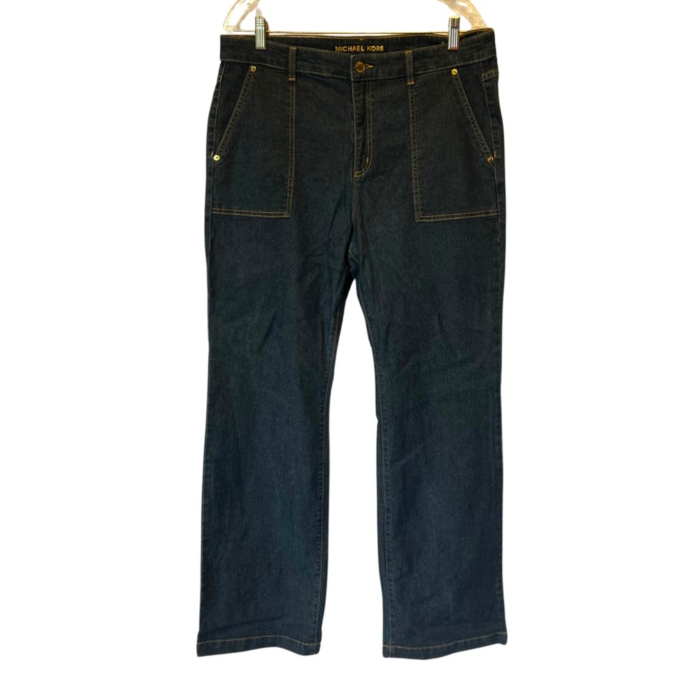 MICHAEL KORS Women's Jeans. Dark Wash Utility Style